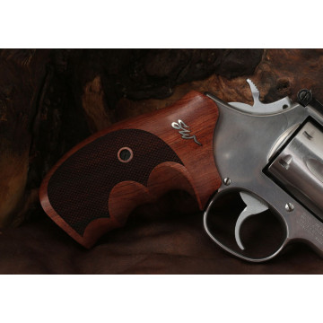 Smith Wesson N Frame Roundbutt TAC Rosewood Grips Silver Logo